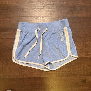 Justice Light Blue Girls' Shorts with White Trim